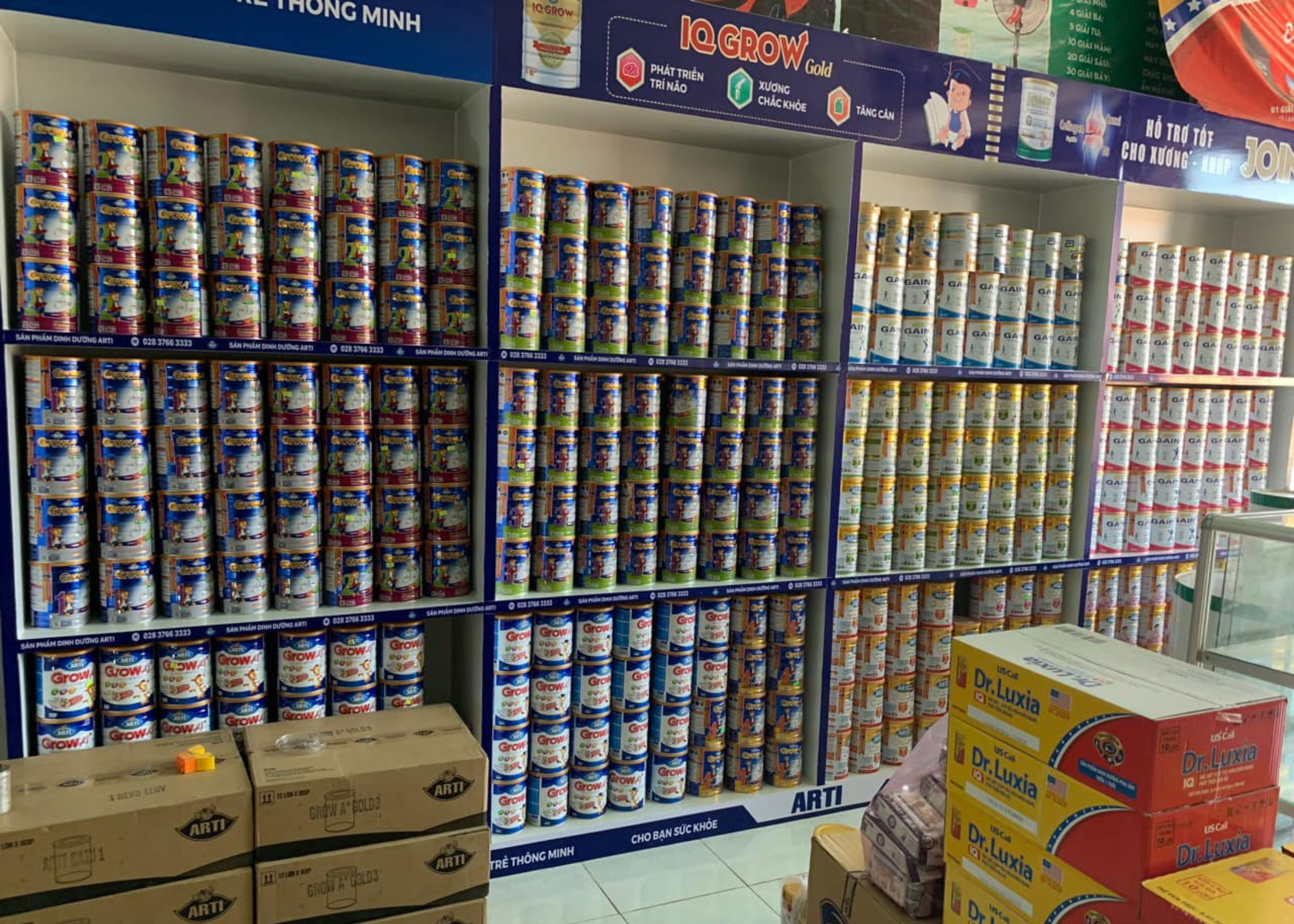 Dự án lắp đặt kệ siêu thị cho cửa hàng sữa Ngọc Mỹ – Tây Ninh