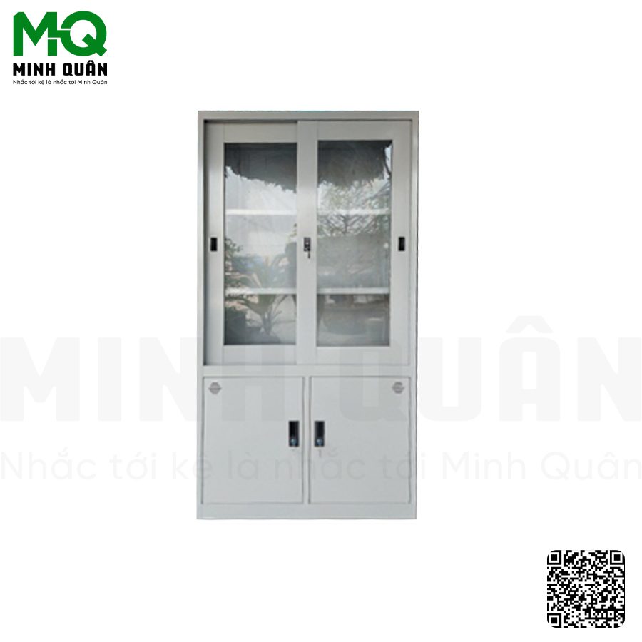 TỦ 2 CÁNH LÙA KÍNH, 2 CÁNH MỞ TÔN