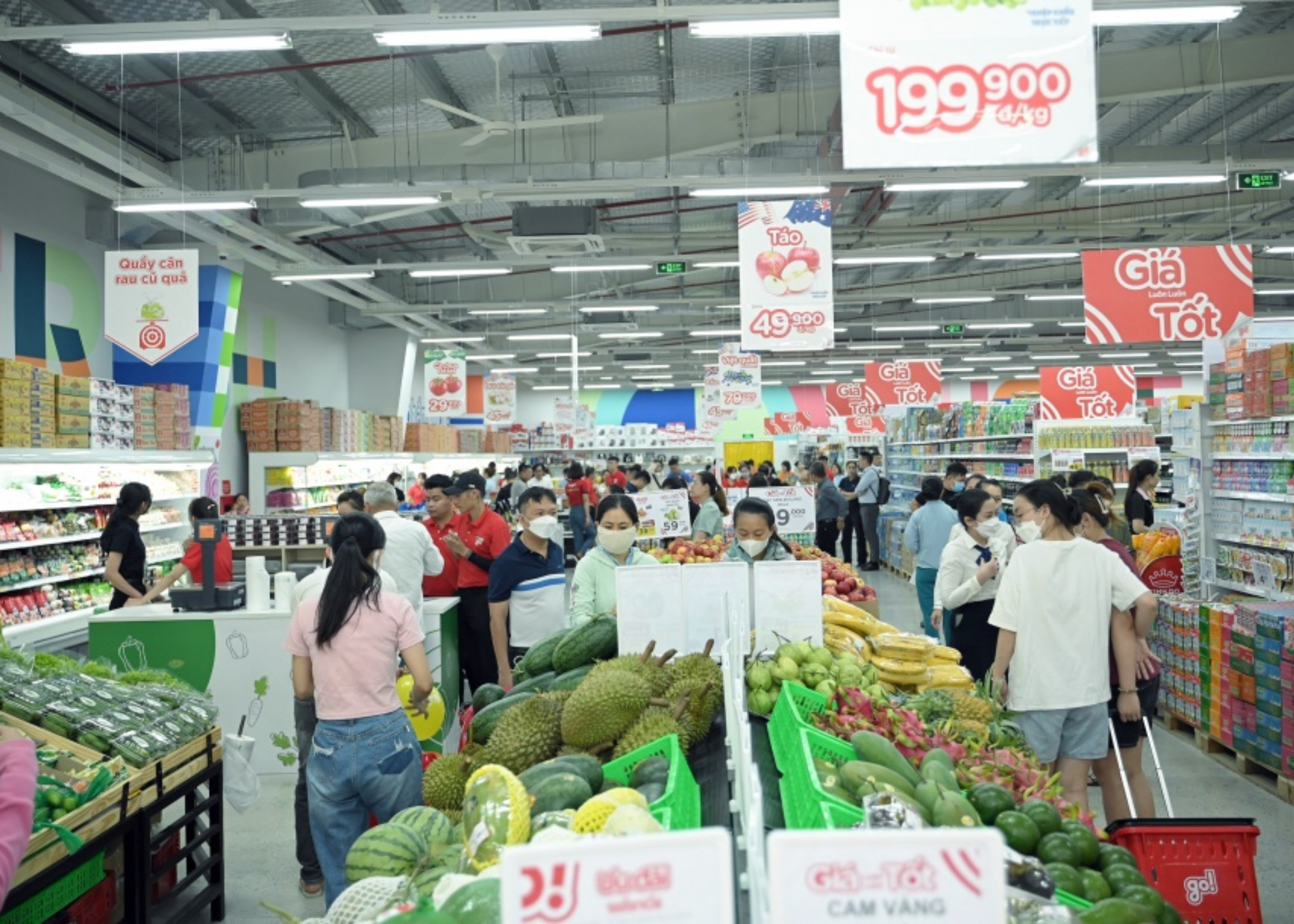 Lắp đặt kệ tại Siêu thị GO Nhơn Trạch