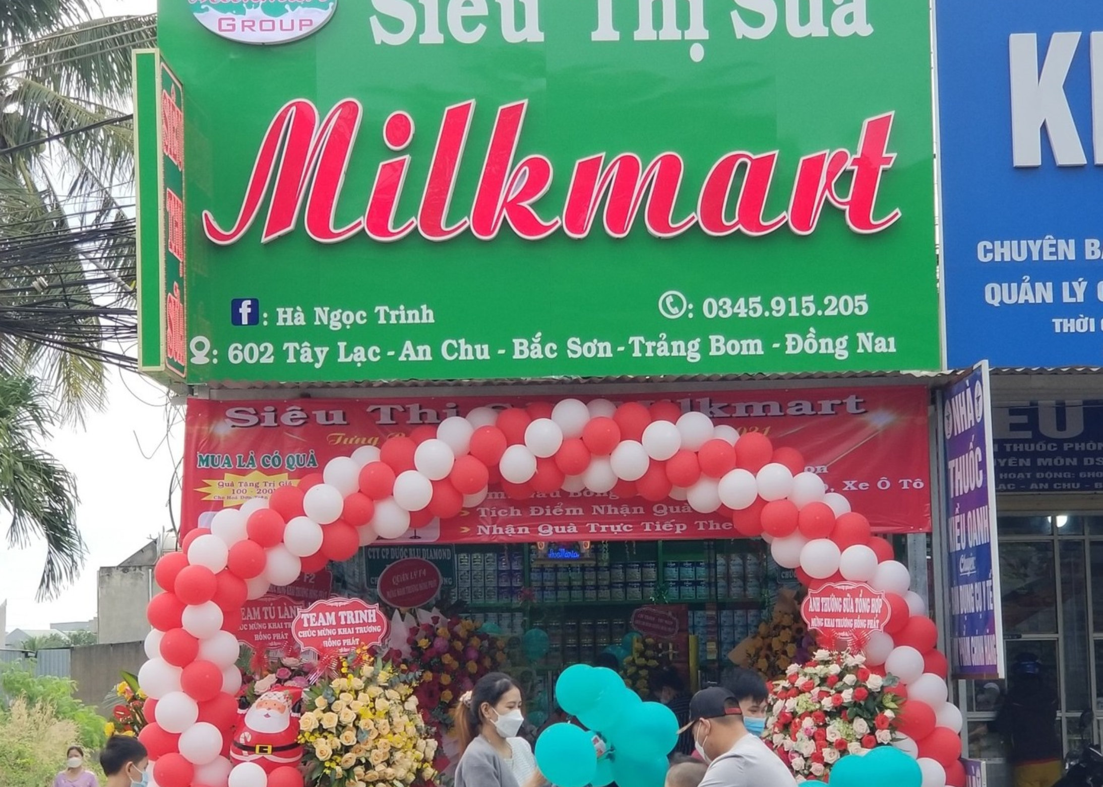 Lắp đặt kệ siêu thị cho Milkmart Sông Mây Trảng Bom Đồng Nai